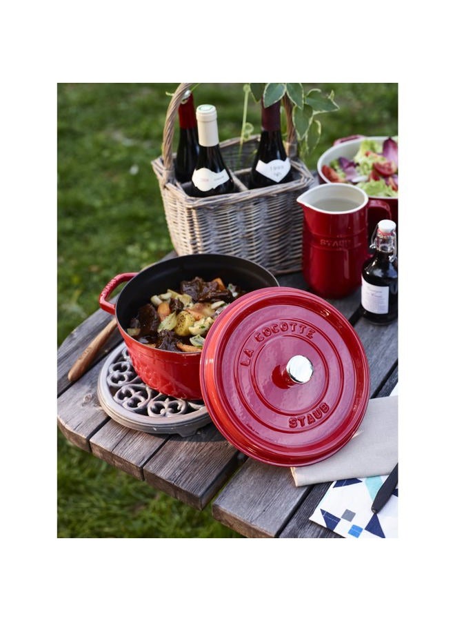 Staub 1103006 Round Cocotte, Cast Iron, Cherry - Image 5