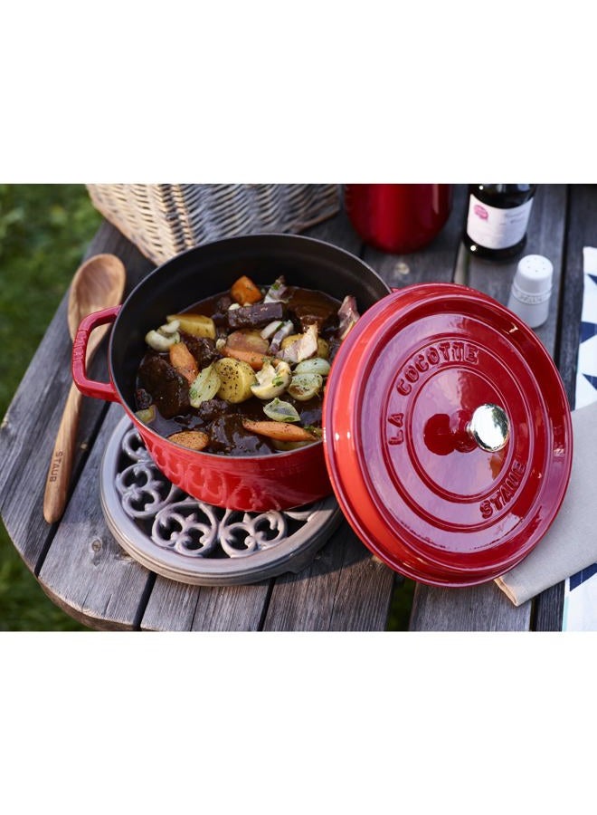 Staub 1103006 Round Cocotte, Cast Iron, Cherry - Image 4