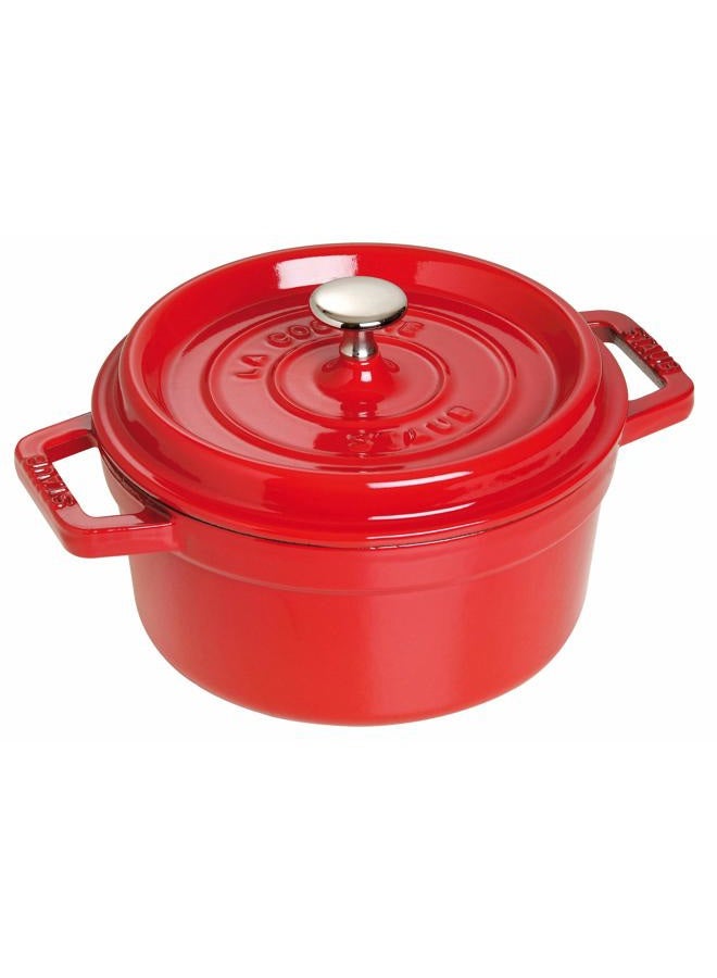 Staub 1103006 Round Cocotte, Cast Iron, Cherry - Image 1
