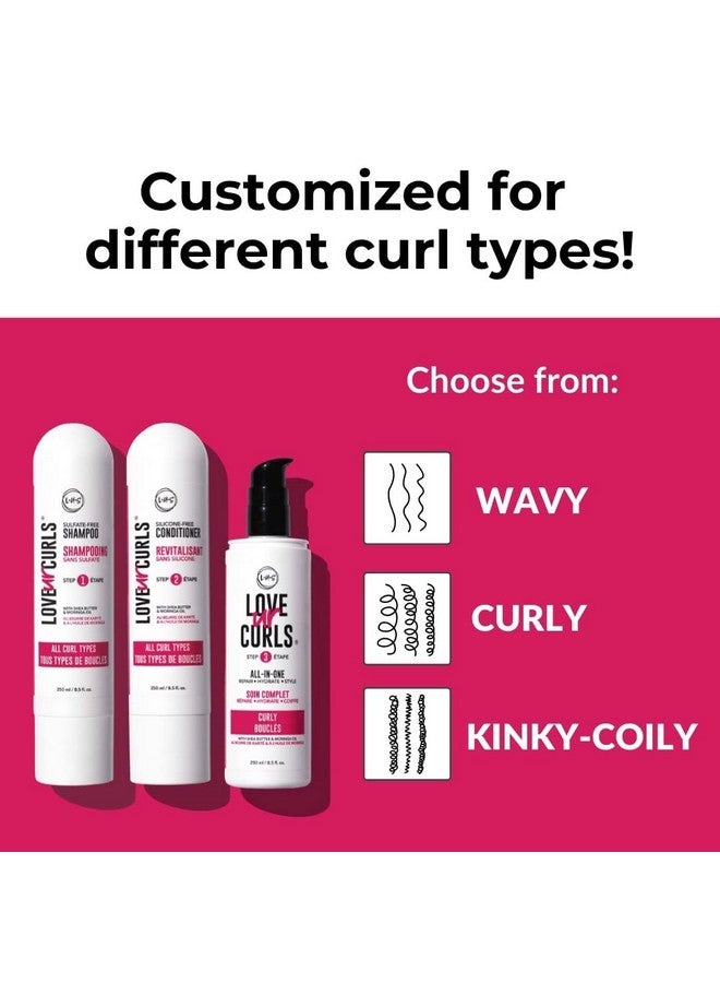Love Ur Curls Lus (Love Ur Self) 3Step System Shampoo And Conditioner Set With Allinone Styler For Curly Hair Nongreasy & Moisturizing 8.5Oz Each - Image 3