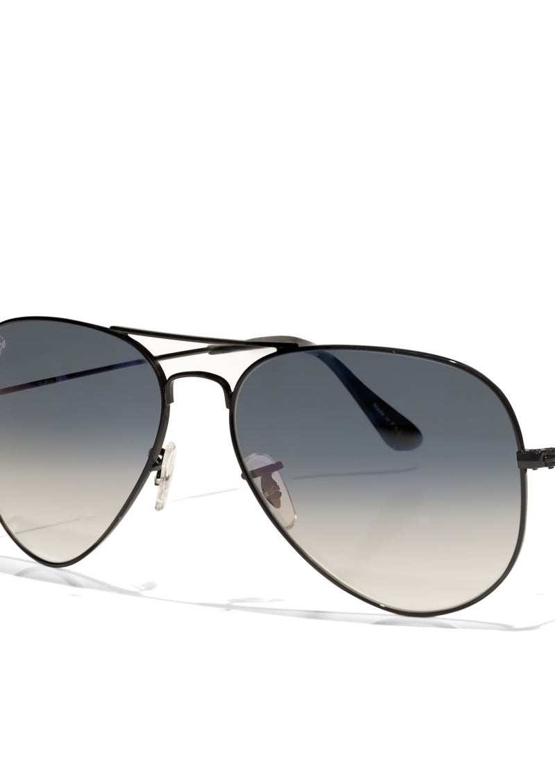selfie Selfie Aviator Black Black Metal Frame with UV 400 Sunglasses, SE3025-019  - Image 2