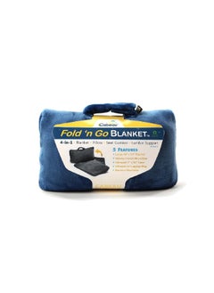 Cabeau Fold N' Go Buttery Soft French Microfiber 4-in-1 Blanket Royal Blue 36 x 60 Inch CB-BLFG2085  - Image 3