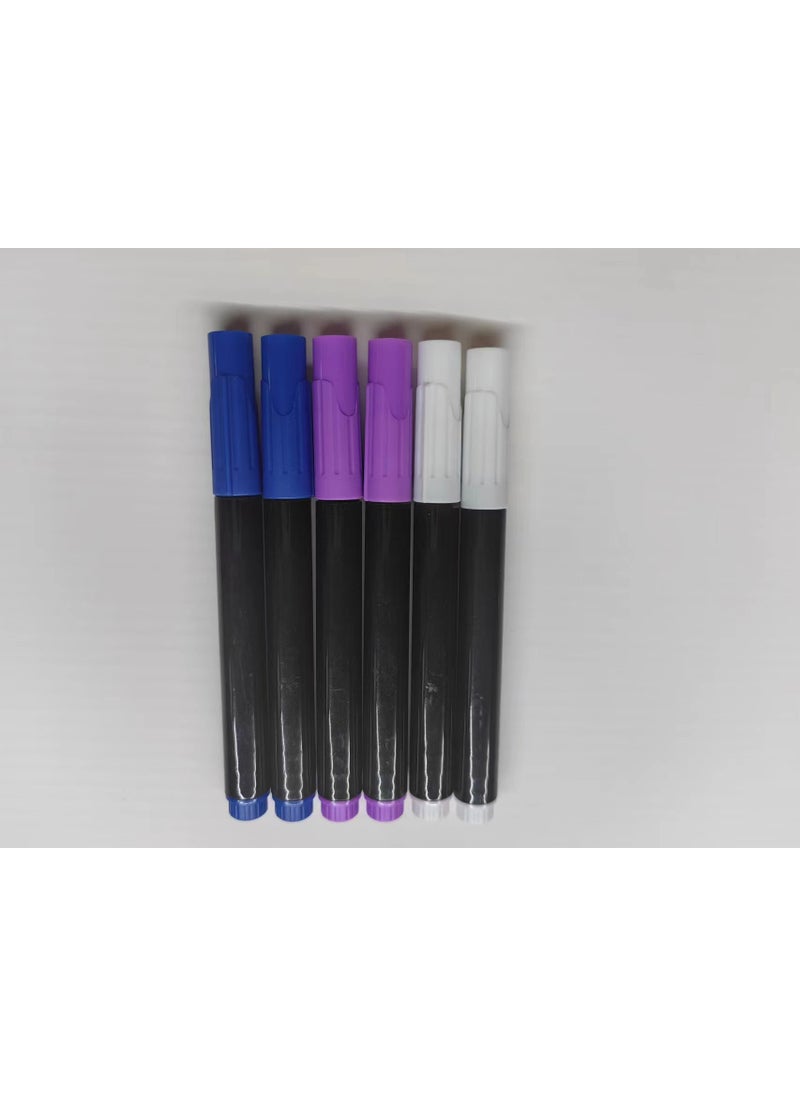 Generic - Dry erase calendar board for refrigerator reusable meal plan monthly weekly to-do list calendarNo. 2 Pen six [three colors]] No. 2 Pen six [three colors]] - Image 1