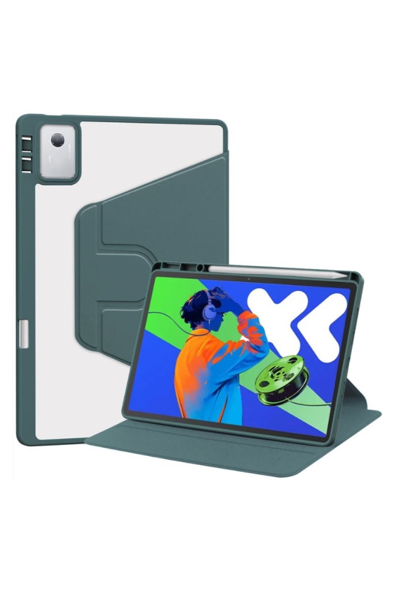 لـ Lenovo Tab M11 11 بوصة غطاء الحالة,حالة الحماية اللوحية,تصميم الدوار 360 درجة الاكريليك,استيقاظ / نوم تلقائي,جلد ناعم,أخضر - Image 1