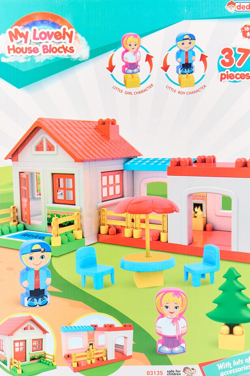 dede 37 Pieces Single Storey House Blocks - Image 4