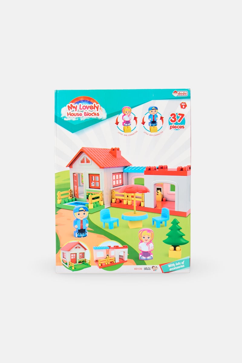 dede 37 Pieces Single Storey House Blocks - Image 1