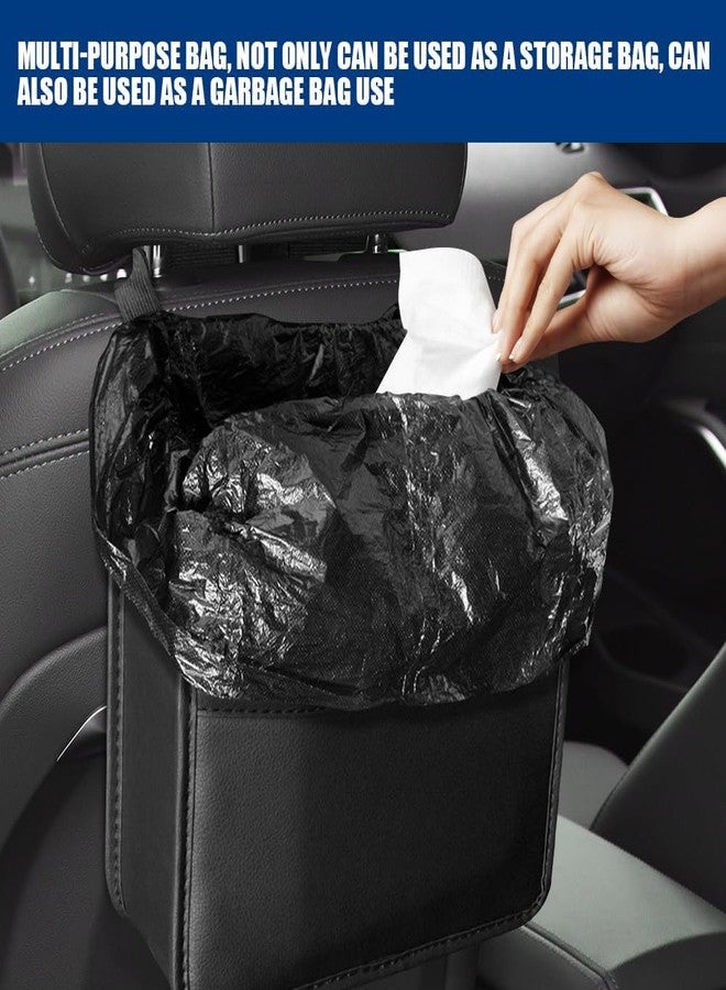 VENEXA Car Seat Organizer, Waterproof Pu Leather Backseat Car Organizer and Storage Bag Foldable Universal Hanging Car Seat Back Organizers for Kids & Adults (Black 1 Pack) - Image 5