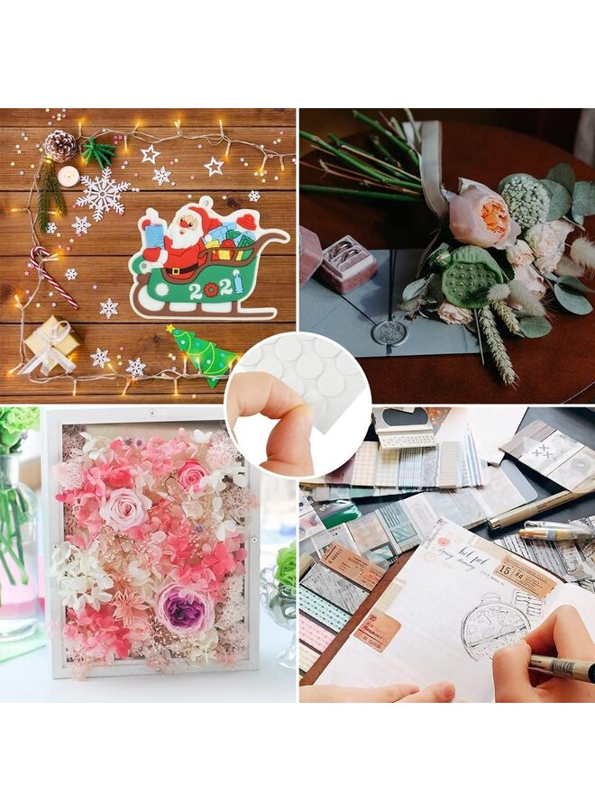 LAMAY 10 Sheet Foam Round Dots Double-Sided Adhesive 3D Craft Foam Tape for DIY Handmade Crafts,Card Making Or Office Supplies,1000 Pieces,2 Sizes (0.3 inch & 0.4 inch) - Image 5