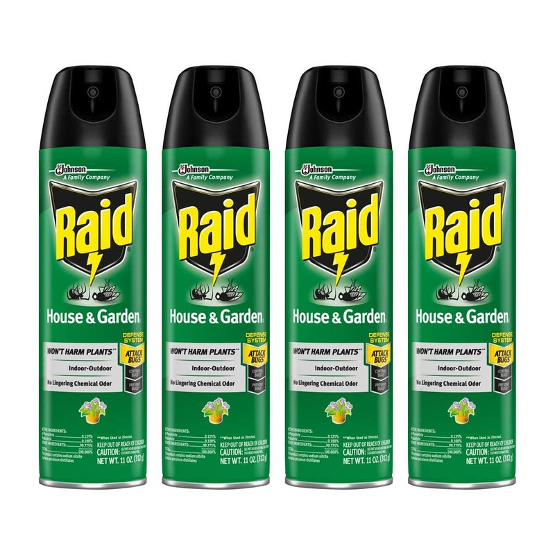 Raid House and Garden Aerosol 11 OZ Pack of 4