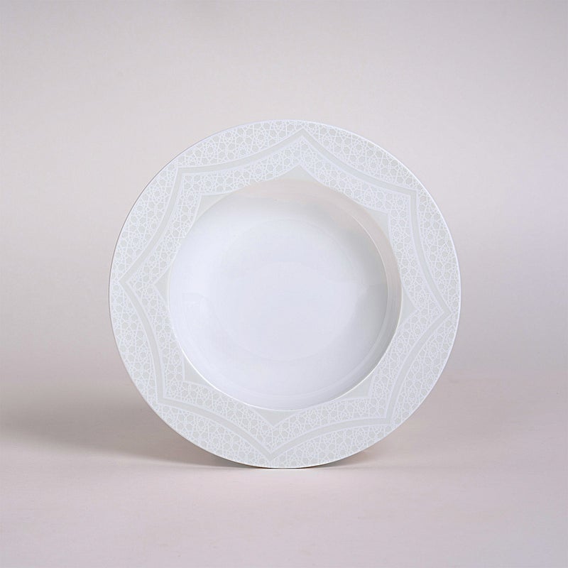 La Mesa white porcelain 18 pc dinner set - Image 5