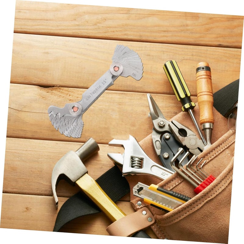 Metric Screw Pitch Gauge High Strength Thread Measuring Tool Industrial Use - Image 3