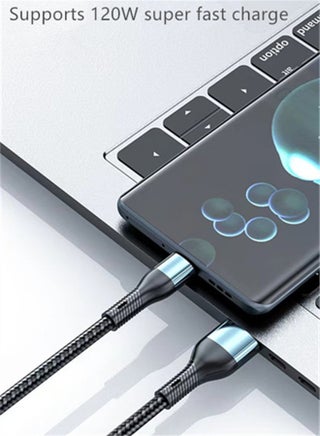 3-in-1 USB Fast Charging Cable - 120W Power Super Fast Charger Cords Universal Phone Charger, Multiple Charger Wire for Cellphone, Tablets and More - view 4