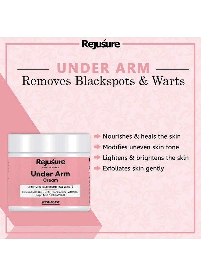 Rejusure Under Arm Cream Removes Black Spots & Warts 50 Gm (Pack Of 2)  - Image 3