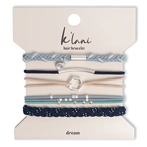K'lani K’lani - Boho Friendship Hair Tie Bracelets for Women | 2-in-1 Bracelets | Inspires Relaxation & Big Dreams | Ideal Gifts for Women | Set of 5, Medium - Image 1