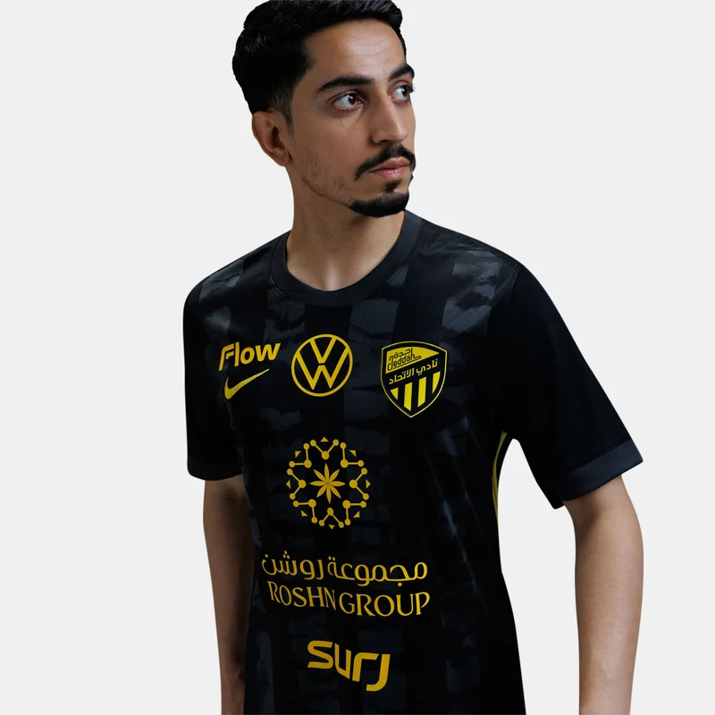 Nike Black Men's Al-Ittihad 25/26 Third Replica Football Jersey for Men | Best Price UAE