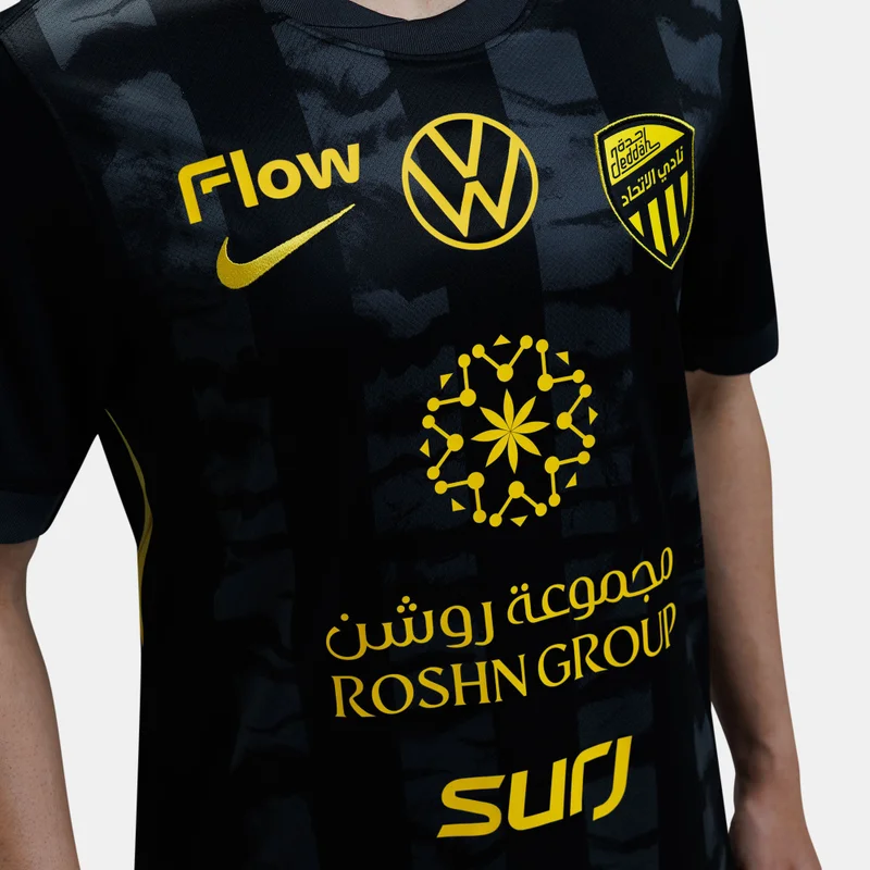 Nike Black Men's Al-Ittihad 25/26 Third Replica Football Jersey for Men | Best Price UAE