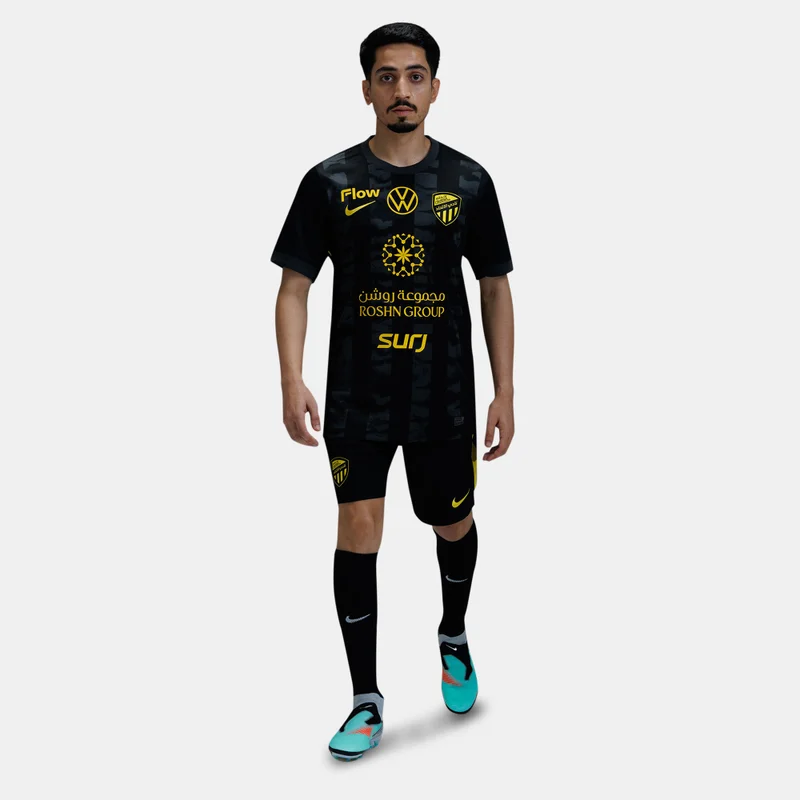 Nike Black Men's Al-Ittihad 25/26 Third Replica Football Jersey for Men | Best Price UAE