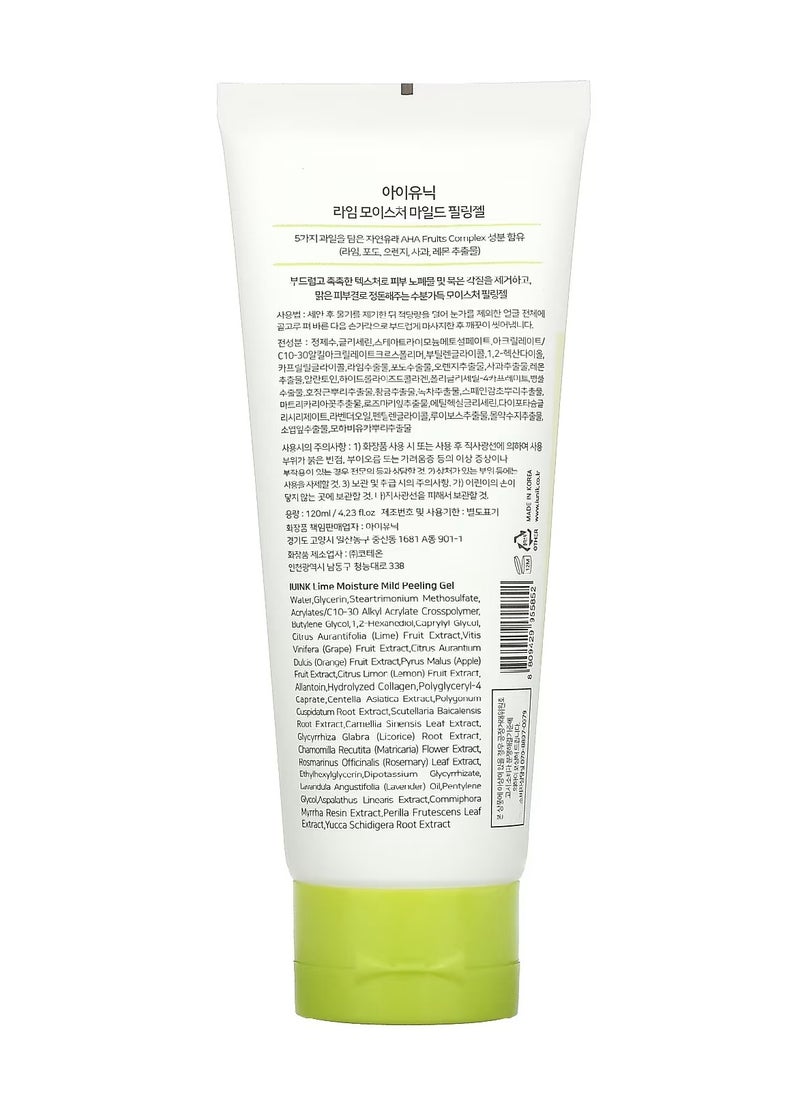 iUNIK - Lime Moisture Mild Peeling Gel 120 ml - Image 1