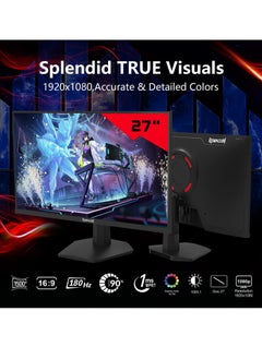 ريدراجون شاشة ألعاب ريدراجون مراية GM27X5IPS 27 180HZ LED FHD HDMI شاشة العاب،1920X1080  - Image 2