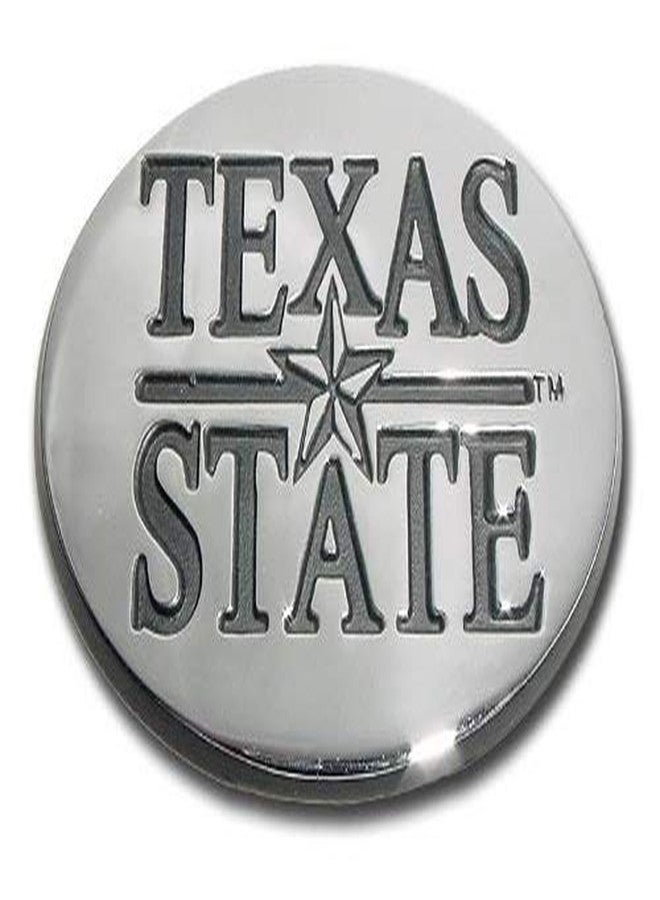 Elektroplate Texas State University Bobcats NCAA College Chrome Plated Premium Metal Car Truck Motorcycle Emblem