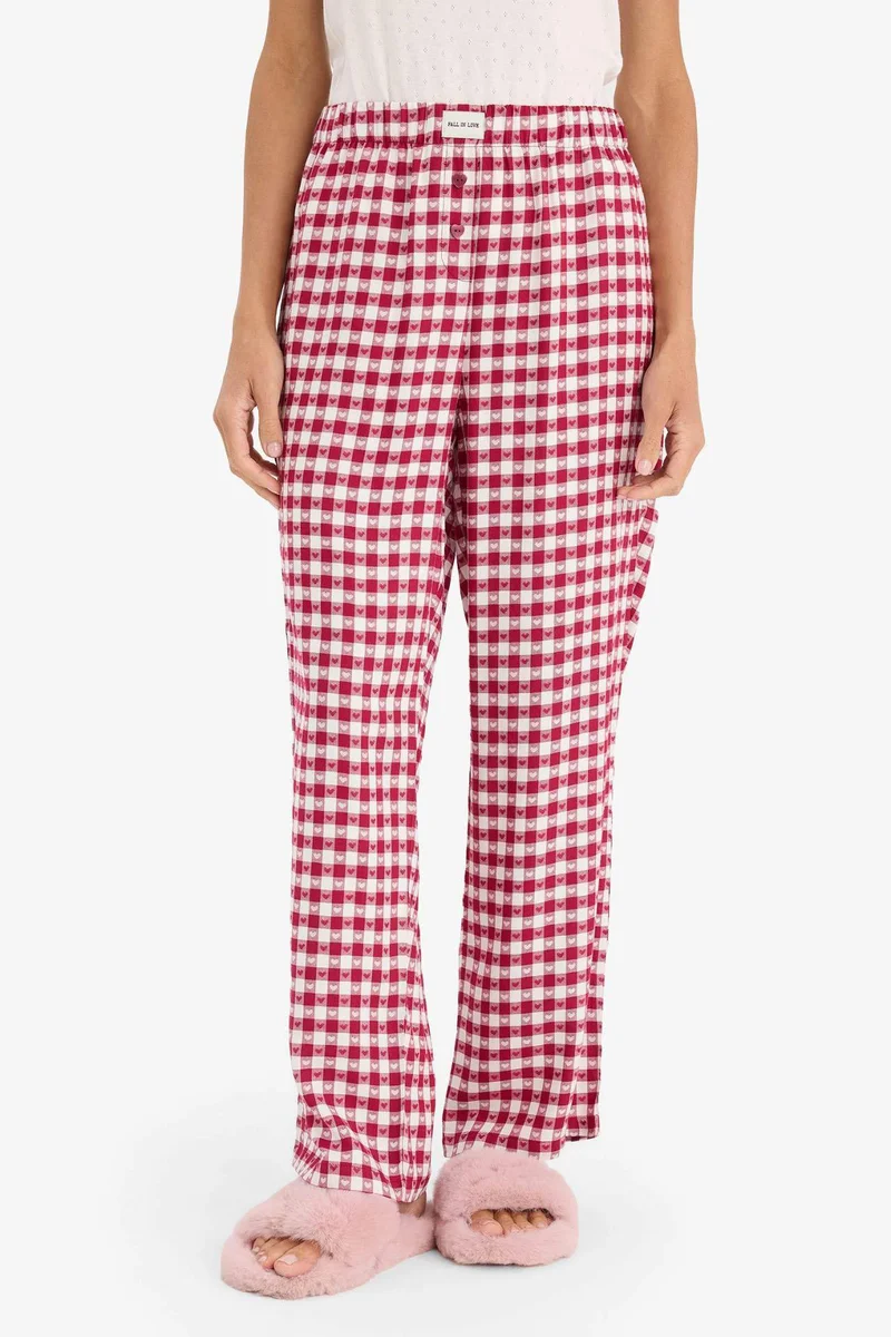 ديفاكتو Checked Flannel Pyjamas Bottoms