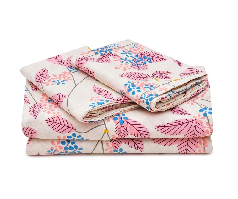 UmI. Brand Umi Super Soft Brushed Microfiber Cotton 60X78Inches 5X65Feet Fitted Bedsheet with 2 Pillow CoversAll Around Elastic Fitted bedsheet with Pillow Covers - Image 2