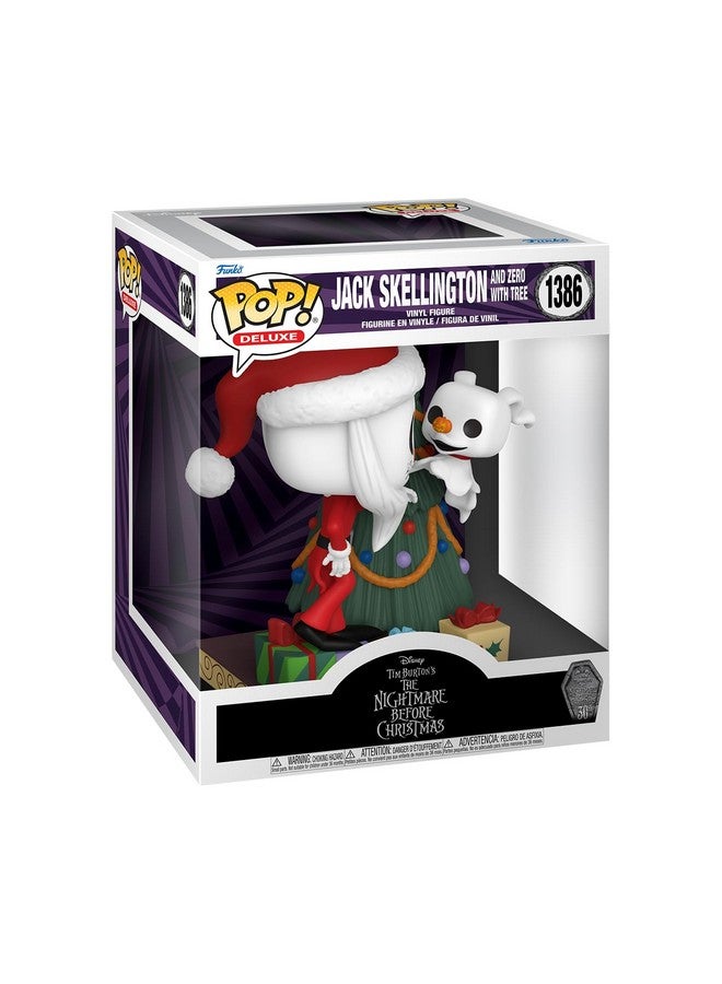 Funko POP! Deluxe: Disney The Nightmare Before Christmas 30th - Jack Skellington & Zero with Tree - Disney: The Nightmare Before Christmas - Collectable Vinyl Figure - Gift Idea - for Kids & Adults - Image 1