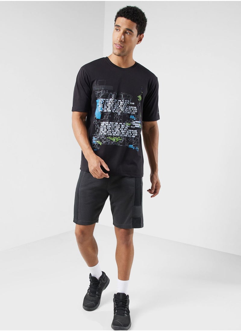 FRWD - Basketball Game Oversize Tee - Image 1