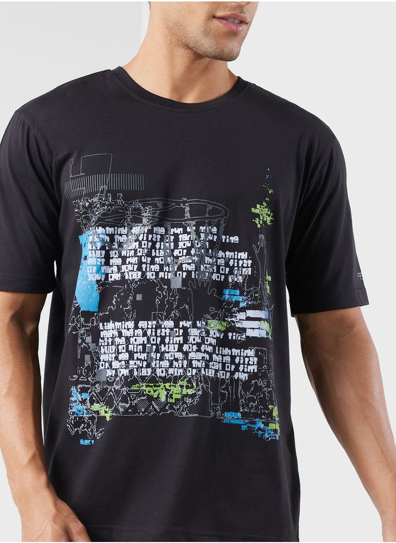 FRWD - Basketball Game Oversize Tee - Image 1