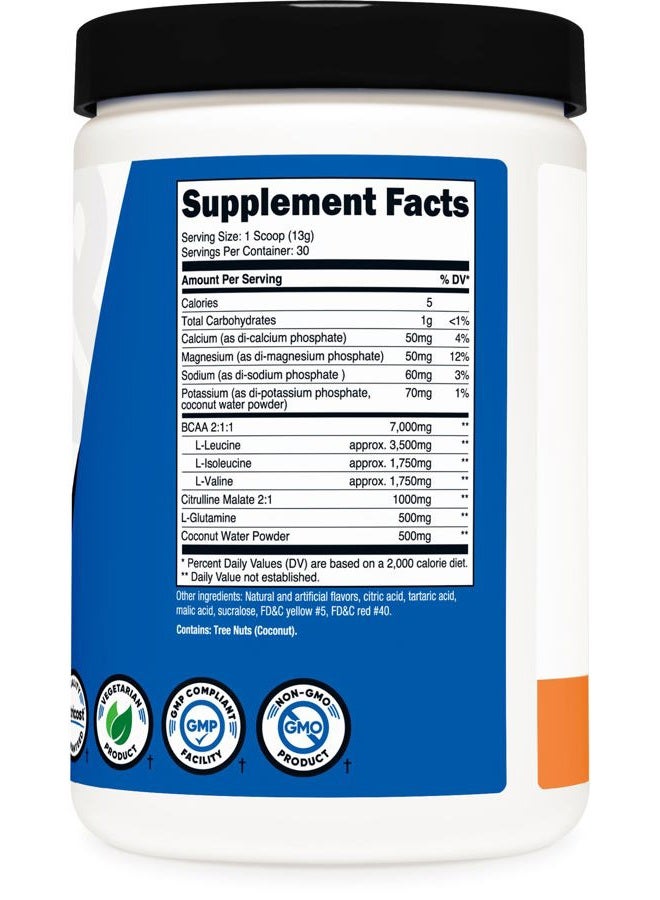 Nutricost BCAA + Hydration Powder (Peach Rings) 30 Servings - Branched Chain Amino Acids with Hydration Complex - Gluten-Free, Non-GMO - Image 5