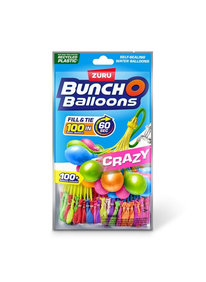 Bunch O Balloons 100 Rapid-Fill Crazy Color Water Balloons (3 Pack) - Image 2