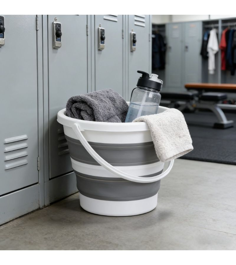Collapsible Water Bucket Foldable Portable Car Wash Bucket For Camping Fishing And Travel Color 2 - Image 5