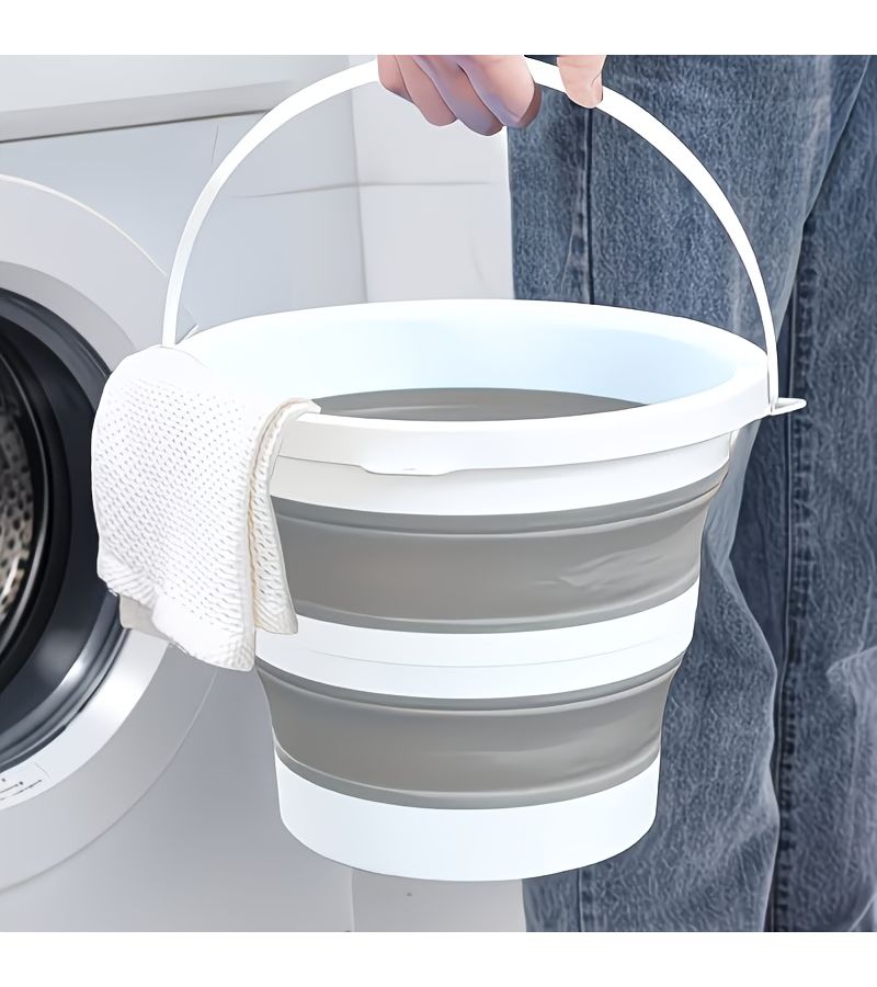 Collapsible Water Bucket Foldable Portable Car Wash Bucket For Camping Fishing And Travel Color 2 - Image 2