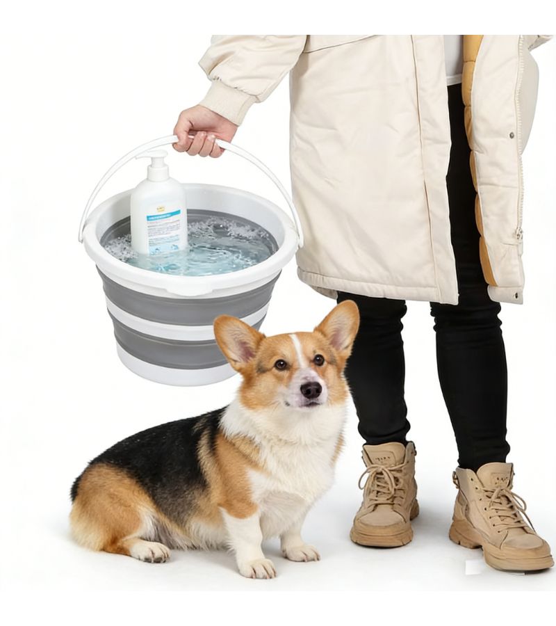 Collapsible Water Bucket Foldable Portable Car Wash Bucket For Camping Fishing And Travel Color 2 - Image 4