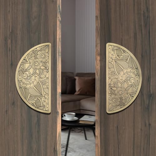 WODIX 6 Inch Door Handle for Main Door, Wooden & Glass Door Handle, Suitable of Home/Office/Hotels (Brass Antique, 2 Pcs) - Image 2