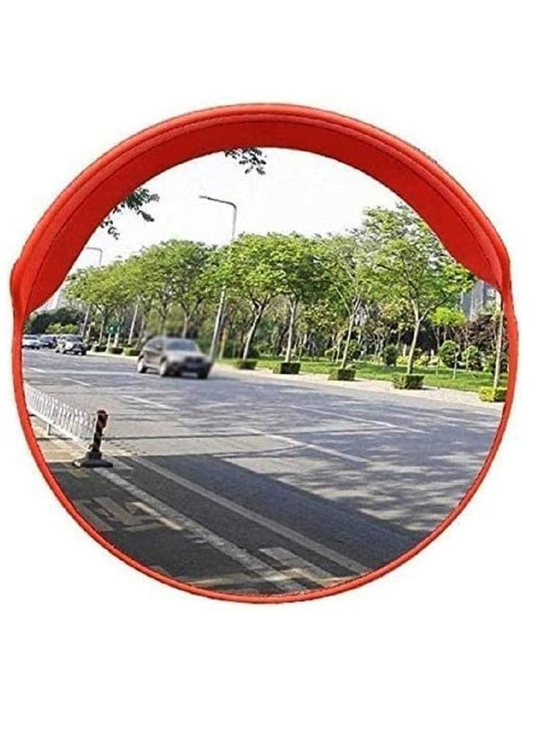 RACO Convex Safety Mirror, 60cm Convex Traffic Mirror, Circular Shape Convex Security Mirror Outdoor Indoor Great for Shops, Warehouses, Parking Lots, and Offices: Blind Spot Mirror  - Image 1