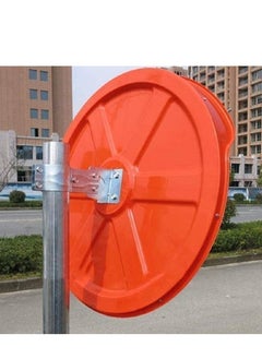 RACO Convex Safety Mirror, 60cm Convex Traffic Mirror, Circular Shape Convex Security Mirror Outdoor Indoor Great for Shops, Warehouses, Parking Lots, and Offices: Blind Spot Mirror  - Image 5