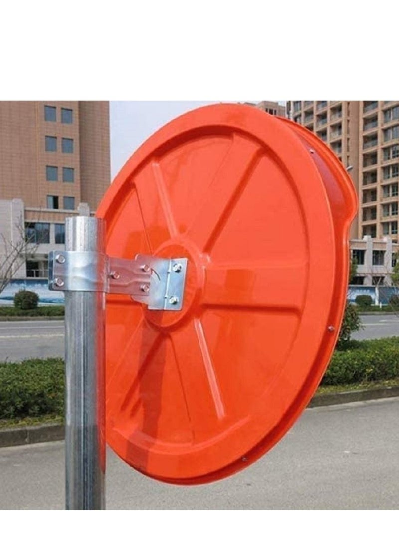 RACO Convex Safety Mirror, 60cm Convex Traffic Mirror, Circular Shape Convex Security Mirror Outdoor Indoor Great for Shops, Warehouses, Parking Lots, and Offices: Blind Spot Mirror  - Image 5