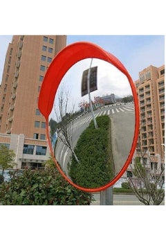 RACO Convex Safety Mirror, 60cm Convex Traffic Mirror, Circular Shape Convex Security Mirror Outdoor Indoor Great for Shops, Warehouses, Parking Lots, and Offices: Blind Spot Mirror  - Image 2