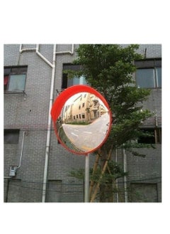 RACO Convex Safety Mirror, 60cm Convex Traffic Mirror, Circular Shape Convex Security Mirror Outdoor Indoor Great for Shops, Warehouses, Parking Lots, and Offices: Blind Spot Mirror  - Image 3