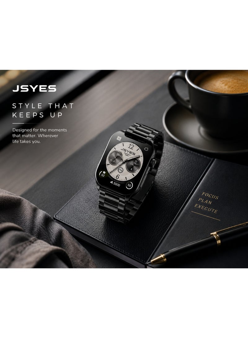 JSYES MS12 Pro Smartwatch - Bluetooth Calling Smart Watch with HD Touch Display, Health & Fitness Tracker for Android & iOS - Image 5
