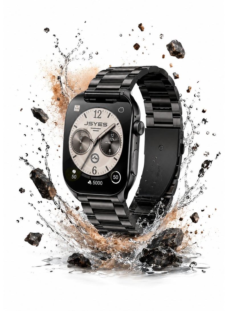 JSYES MS12 Pro Smartwatch - Bluetooth Calling Smart Watch with HD Touch Display, Health & Fitness Tracker for Android & iOS - Image 1