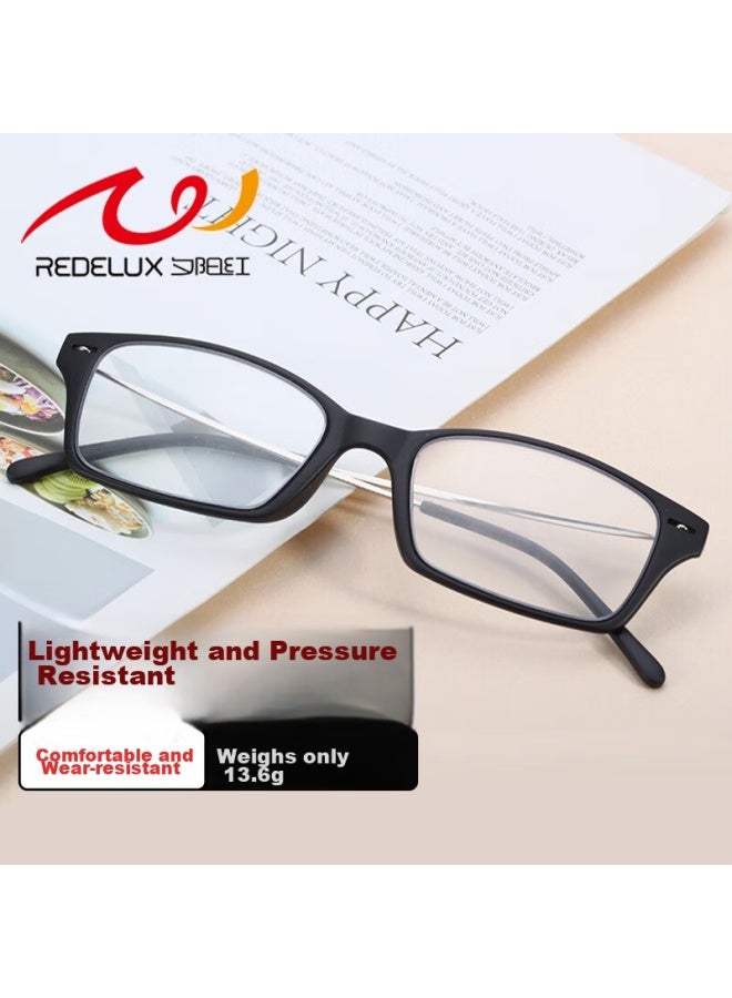 Sunset Red Sunset Red Reading Glasses For Men, Anti-blue Light, Fashionable, Ultra-light, High-definition, Brand Lightweight Reading Glasses For Women And Elderly, E9077b, 200 Degrees - Image 4