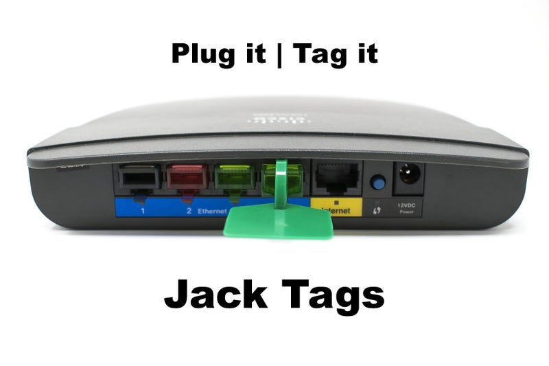 G7 Power RJ45 Dust Cover and Label Device 50-Pack - Jack Tags Protect and Identify Router and Switch Interfaces, Patch Panels, RJ45 Keystone Wall Plate Cap - Image 5