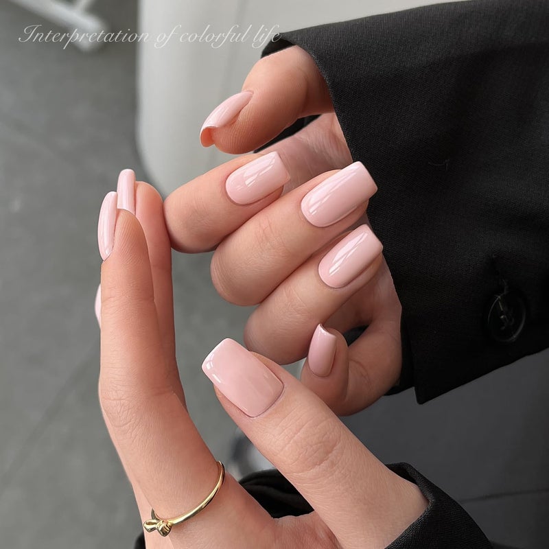 GAOY Pink Gel Nail Polish, 16ml Soak Off Gel Polish, UV Light Cure for Nail Art DIY Manicure at Home, 3082 Basic Pink - Image 5