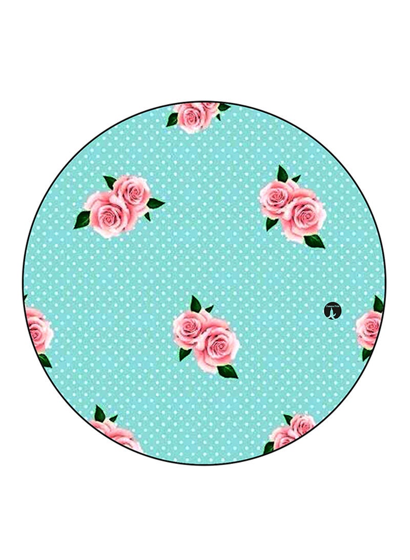 Flowers Printed Mouse Pad Multicolour