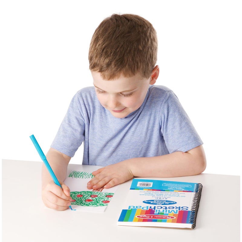 Melissa & Doug Mini Sketch Pad of Paper (6 x 9 inches) - 50 Sheets, 3-Pack - Image 3