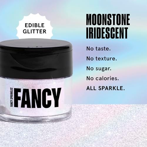 Fancy Sprinkles Moonstone Iridescent Premium Edible Glitter, 100% Edible Glitter for Sparkling Food & Drinks No Taste or Texture (4gm) - Image 2