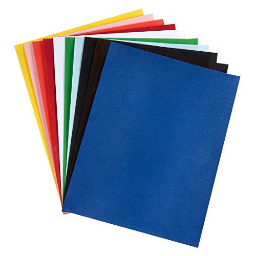Hygloss Products Velour Paper - Soft, Velvety Surface Works with Printers - Assorted Colors, 8-1/2 x 10 Inches - 20 Sheets - Image 1