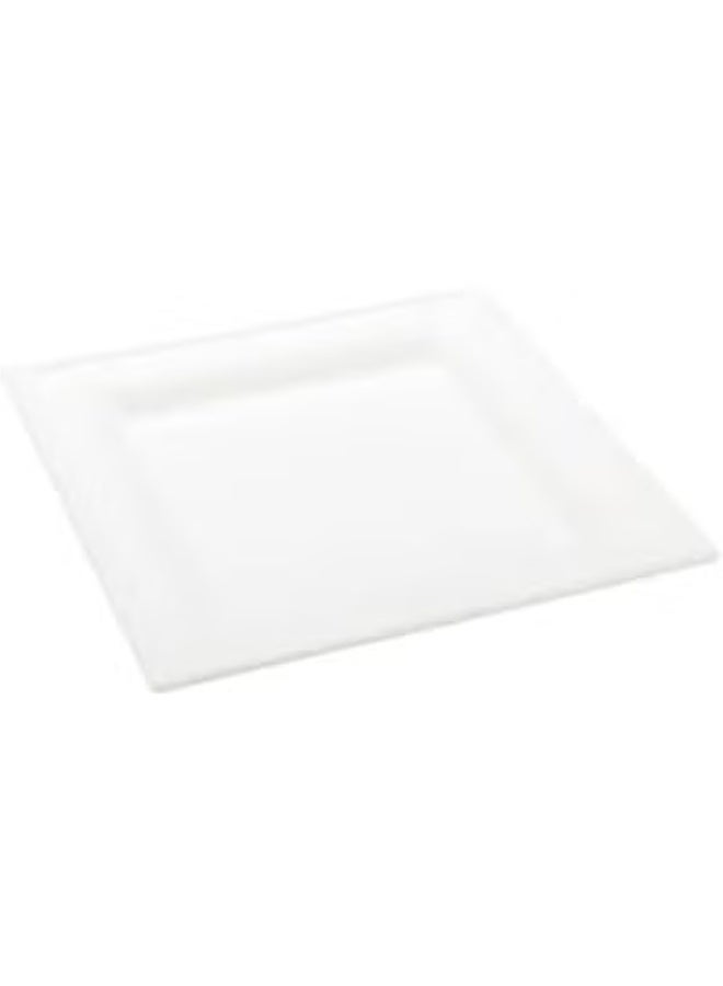 ايكواي ecoway 6 Inch Biodegradable Paper Plates, Square Compostable Disposable Food Trays 100% Heavy-Duty Sugarcane Bagasse Paper Platter for Seafood, BBQ, Picnic, Party, Pack of 50 - Image 2